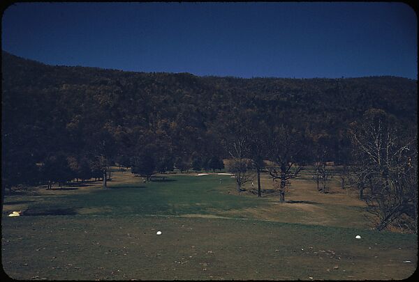[493 Views of Golf Courses, for Fortune Article "October's Game"], Walker Evans (American, St. Louis, Missouri 1903–1975 New Haven, Connecticut), Color film transparency