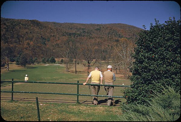 [493 Views of Golf Courses, for Fortune Article "October's Game"], Walker Evans (American, St. Louis, Missouri 1903–1975 New Haven, Connecticut), Color film transparency