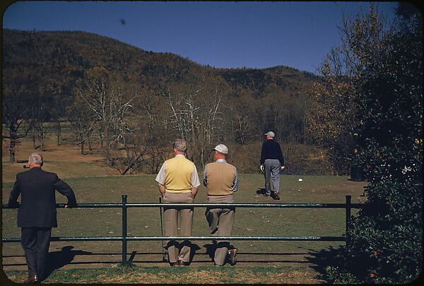 [493 Views of Golf Courses, for Fortune Article "October's Game"], Walker Evans (American, St. Louis, Missouri 1903–1975 New Haven, Connecticut), Color film transparency