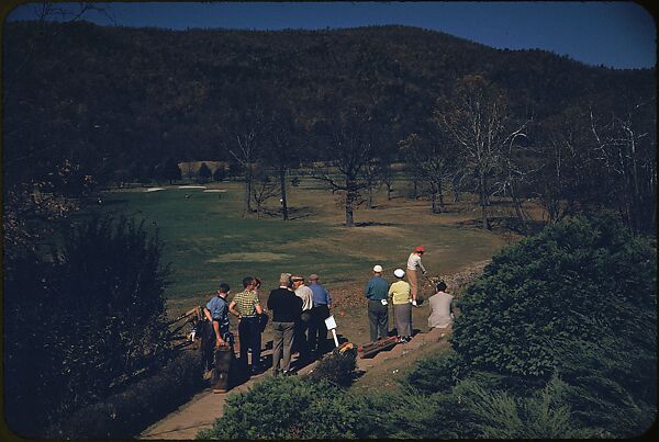 [493 Views of Golf Courses, for Fortune Article "October's Game"], Walker Evans (American, St. Louis, Missouri 1903–1975 New Haven, Connecticut), Color film transparency