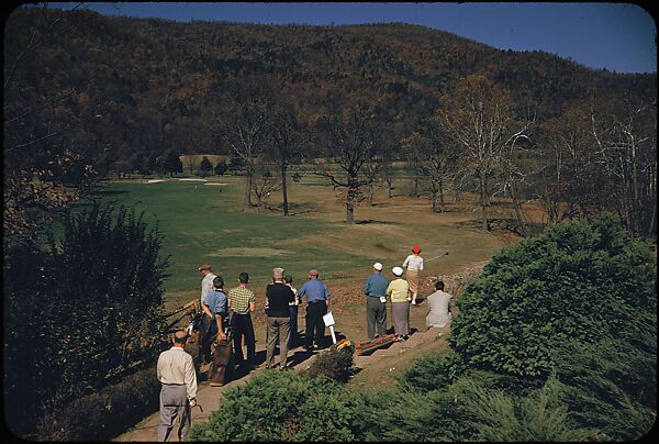 [493 Views of Golf Courses, for Fortune Article "October's Game"], Walker Evans (American, St. Louis, Missouri 1903–1975 New Haven, Connecticut), Color film transparency