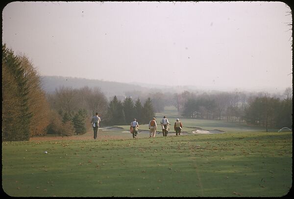[493 Views of Golf Courses, for Fortune Article "October's Game"], Walker Evans (American, St. Louis, Missouri 1903–1975 New Haven, Connecticut), Color film transparency