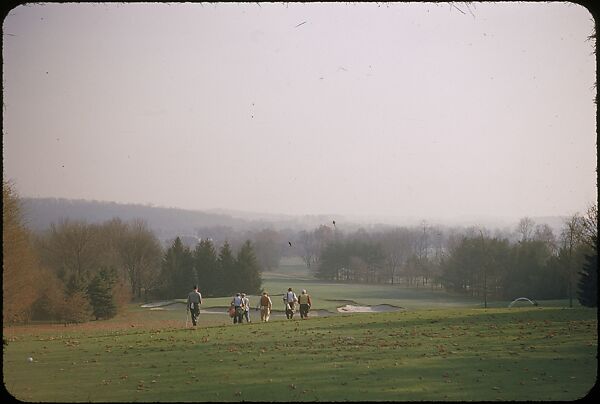 [493 Views of Golf Courses, for Fortune Article "October's Game"], Walker Evans (American, St. Louis, Missouri 1903–1975 New Haven, Connecticut), Color film transparency