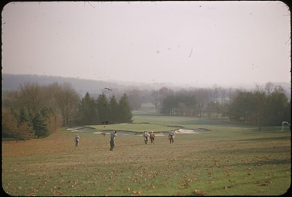 [493 Views of Golf Courses, for Fortune Article "October's Game"], Walker Evans (American, St. Louis, Missouri 1903–1975 New Haven, Connecticut), Color film transparency