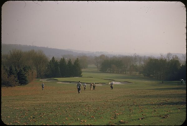 [493 Views of Golf Courses, for Fortune Article "October's Game"], Walker Evans (American, St. Louis, Missouri 1903–1975 New Haven, Connecticut), Color film transparency