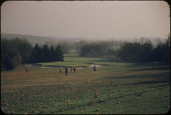 [493 Views of Golf Courses, for Fortune Article "October's Game"], Walker Evans (American, St. Louis, Missouri 1903–1975 New Haven, Connecticut), Color film transparency