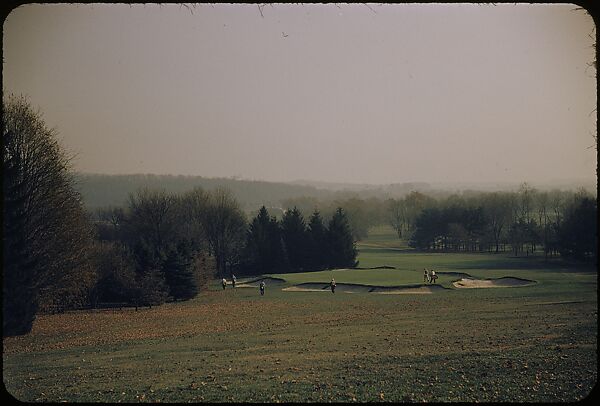 [493 Views of Golf Courses, for Fortune Article "October's Game"], Walker Evans (American, St. Louis, Missouri 1903–1975 New Haven, Connecticut), Color film transparency