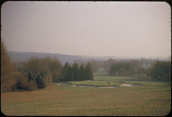 [493 Views of Golf Courses, for Fortune Article "October's Game"], Walker Evans (American, St. Louis, Missouri 1903–1975 New Haven, Connecticut), Color film transparency