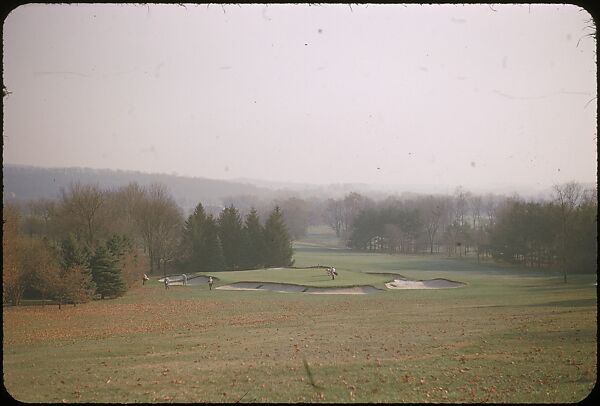 [493 Views of Golf Courses, for Fortune Article "October's Game"], Walker Evans (American, St. Louis, Missouri 1903–1975 New Haven, Connecticut), Color film transparency