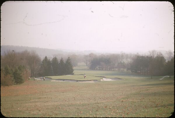 [493 Views of Golf Courses, for Fortune Article "October's Game"], Walker Evans (American, St. Louis, Missouri 1903–1975 New Haven, Connecticut), Color film transparency