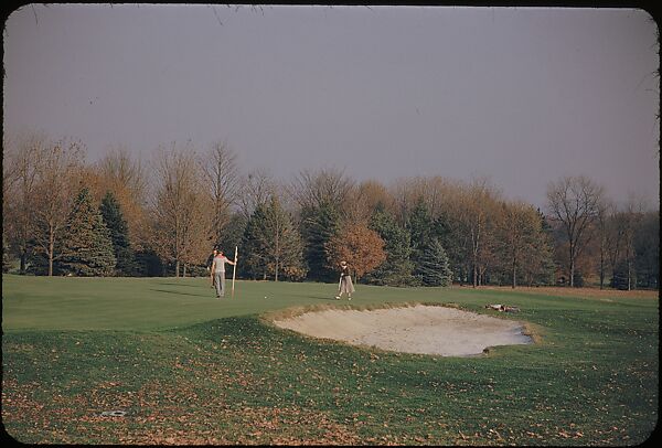 [493 Views of Golf Courses, for Fortune Article "October's Game"], Walker Evans (American, St. Louis, Missouri 1903–1975 New Haven, Connecticut), Color film transparency