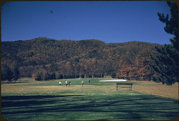 [493 Views of Golf Courses, for Fortune Article "October's Game"], Walker Evans (American, St. Louis, Missouri 1903–1975 New Haven, Connecticut), Color film transparency