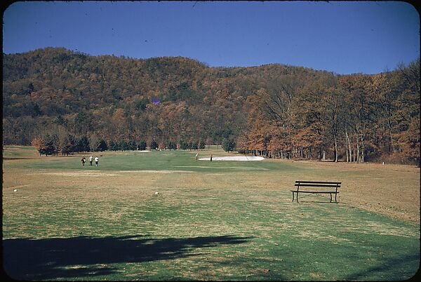 [493 Views of Golf Courses, for Fortune Article "October's Game"], Walker Evans (American, St. Louis, Missouri 1903–1975 New Haven, Connecticut), Color film transparency