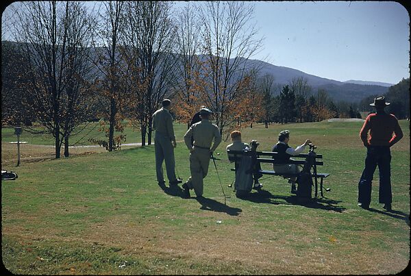 [493 Views of Golf Courses, for Fortune Article "October's Game"], Walker Evans (American, St. Louis, Missouri 1903–1975 New Haven, Connecticut), Color film transparency