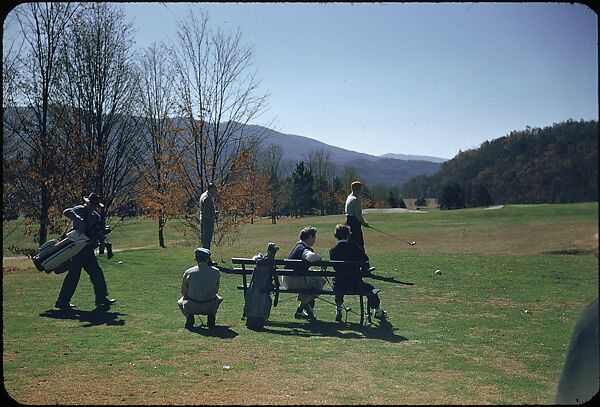 [493 Views of Golf Courses, for Fortune Article "October's Game"], Walker Evans (American, St. Louis, Missouri 1903–1975 New Haven, Connecticut), Color film transparency