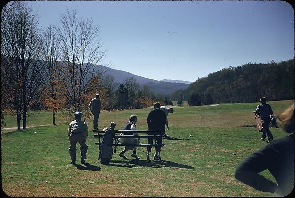 [493 Views of Golf Courses, for Fortune Article "October's Game"], Walker Evans (American, St. Louis, Missouri 1903–1975 New Haven, Connecticut), Color film transparency