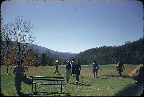 [493 Views of Golf Courses, for Fortune Article "October's Game"], Walker Evans (American, St. Louis, Missouri 1903–1975 New Haven, Connecticut), Color film transparency