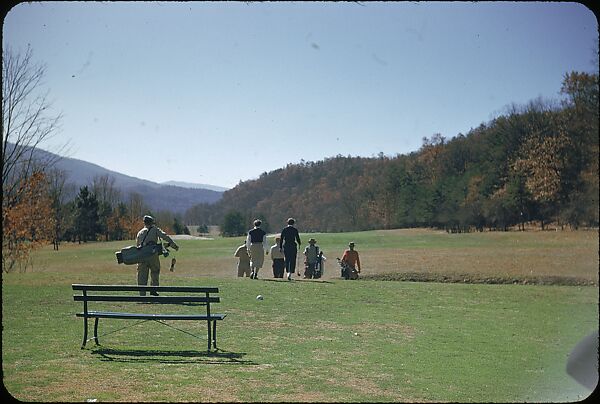 [493 Views of Golf Courses, for Fortune Article "October's Game"], Walker Evans (American, St. Louis, Missouri 1903–1975 New Haven, Connecticut), Color film transparency