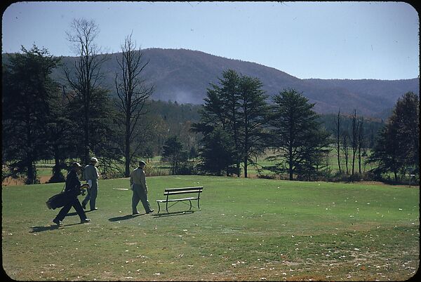 [493 Views of Golf Courses, for Fortune Article "October's Game"], Walker Evans (American, St. Louis, Missouri 1903–1975 New Haven, Connecticut), Color film transparency