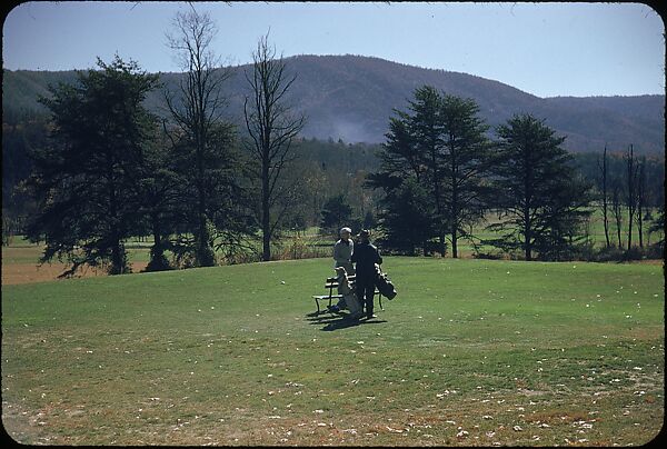 [493 Views of Golf Courses, for Fortune Article "October's Game"], Walker Evans (American, St. Louis, Missouri 1903–1975 New Haven, Connecticut), Color film transparency