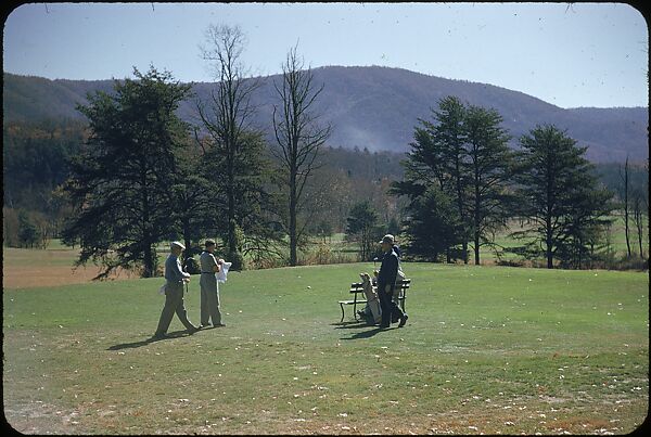 [493 Views of Golf Courses, for Fortune Article "October's Game"], Walker Evans (American, St. Louis, Missouri 1903–1975 New Haven, Connecticut), Color film transparency
