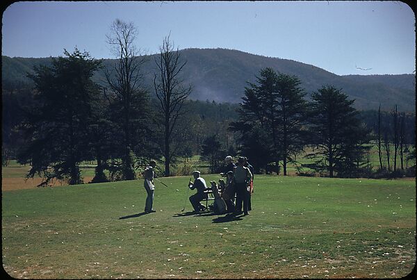 [493 Views of Golf Courses, for Fortune Article "October's Game"], Walker Evans (American, St. Louis, Missouri 1903–1975 New Haven, Connecticut), Color film transparency