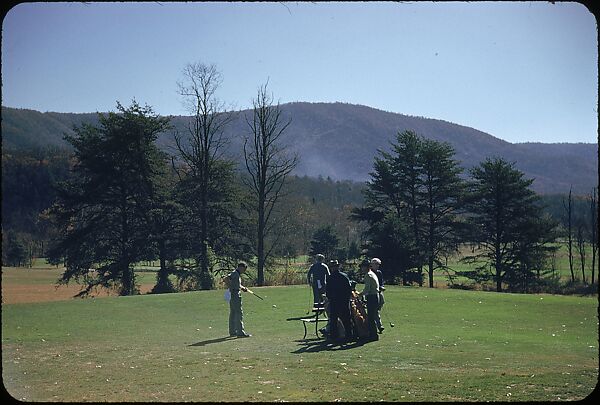 [493 Views of Golf Courses, for Fortune Article "October's Game"], Walker Evans (American, St. Louis, Missouri 1903–1975 New Haven, Connecticut), Color film transparency