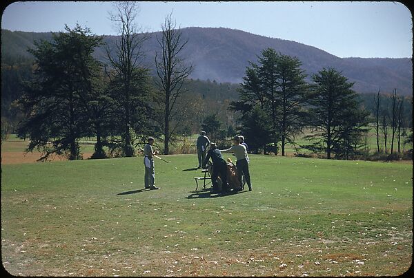 [493 Views of Golf Courses, for Fortune Article "October's Game"], Walker Evans (American, St. Louis, Missouri 1903–1975 New Haven, Connecticut), Color film transparency