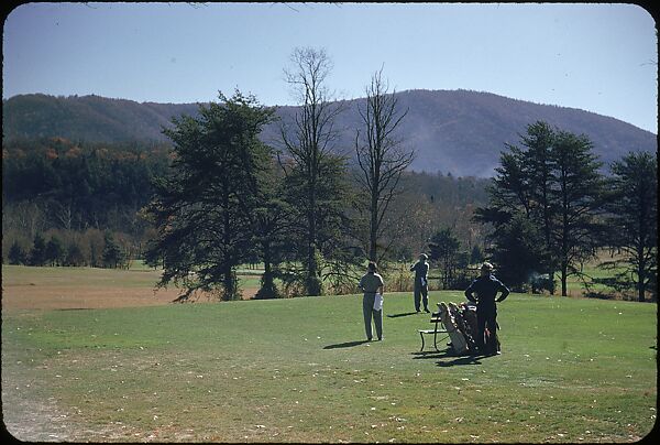 [493 Views of Golf Courses, for Fortune Article "October's Game"], Walker Evans (American, St. Louis, Missouri 1903–1975 New Haven, Connecticut), Color film transparency