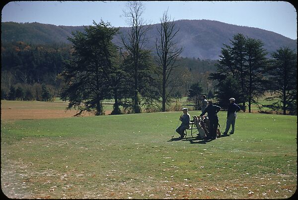 [493 Views of Golf Courses, for Fortune Article "October's Game"], Walker Evans (American, St. Louis, Missouri 1903–1975 New Haven, Connecticut), Color film transparency