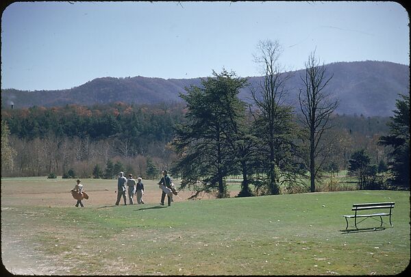 [493 Views of Golf Courses, for Fortune Article "October's Game"], Walker Evans (American, St. Louis, Missouri 1903–1975 New Haven, Connecticut), Color film transparency