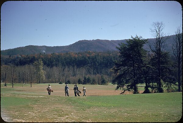 [493 Views of Golf Courses, for Fortune Article "October's Game"], Walker Evans (American, St. Louis, Missouri 1903–1975 New Haven, Connecticut), Color film transparency