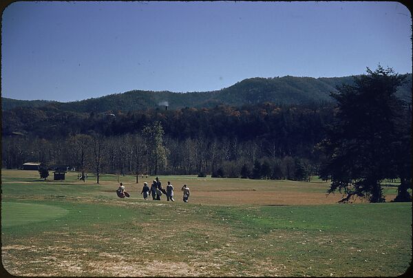 [493 Views of Golf Courses, for Fortune Article "October's Game"], Walker Evans (American, St. Louis, Missouri 1903–1975 New Haven, Connecticut), Color film transparency