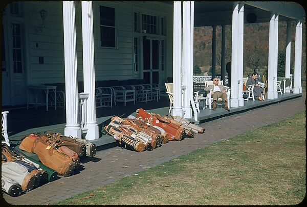 [493 Views of Golf Courses, for Fortune Article "October's Game"], Walker Evans (American, St. Louis, Missouri 1903–1975 New Haven, Connecticut), Color film transparency