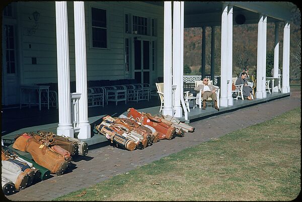 [493 Views of Golf Courses, for Fortune Article "October's Game"], Walker Evans (American, St. Louis, Missouri 1903–1975 New Haven, Connecticut), Color film transparency