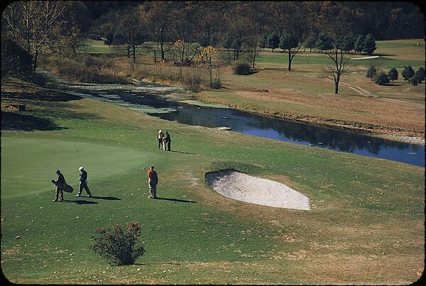 [493 Views of Golf Courses, for Fortune Article "October's Game"], Walker Evans (American, St. Louis, Missouri 1903–1975 New Haven, Connecticut), Color film transparency