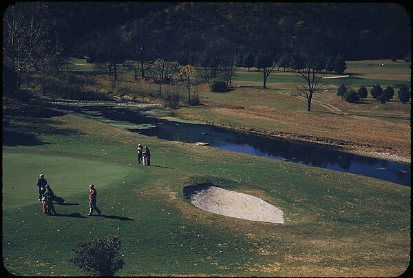 [493 Views of Golf Courses, for Fortune Article "October's Game"], Walker Evans (American, St. Louis, Missouri 1903–1975 New Haven, Connecticut), Color film transparency