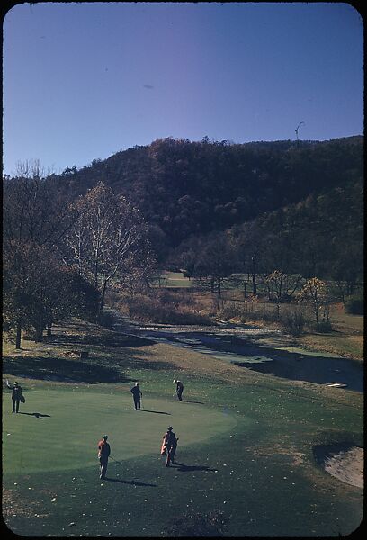 [493 Views of Golf Courses, for Fortune Article "October's Game"], Walker Evans (American, St. Louis, Missouri 1903–1975 New Haven, Connecticut), Color film transparency