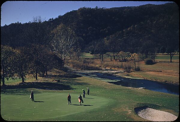 [493 Views of Golf Courses, for Fortune Article "October's Game"], Walker Evans (American, St. Louis, Missouri 1903–1975 New Haven, Connecticut), Color film transparency