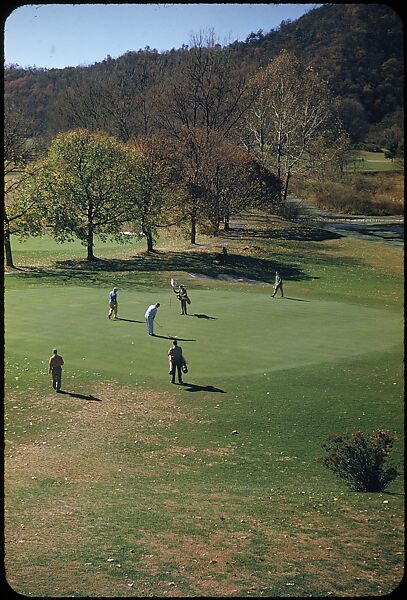 [493 Views of Golf Courses, for Fortune Article "October's Game"], Walker Evans (American, St. Louis, Missouri 1903–1975 New Haven, Connecticut), Color film transparency
