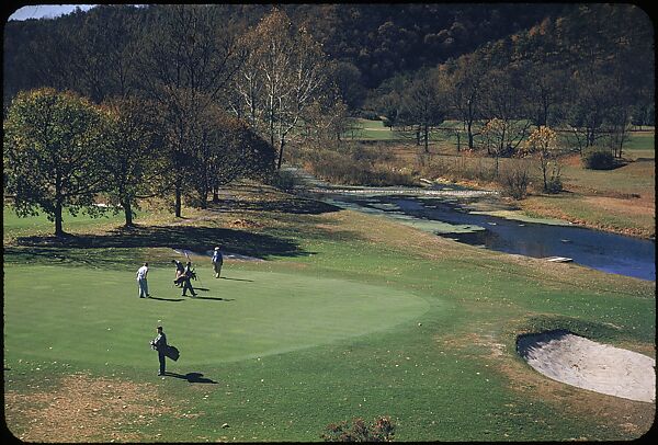 [493 Views of Golf Courses, for Fortune Article "October's Game"], Walker Evans (American, St. Louis, Missouri 1903–1975 New Haven, Connecticut), Color film transparency