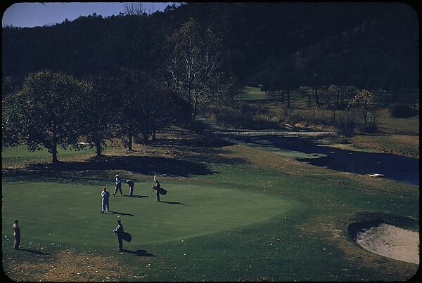 [493 Views of Golf Courses, for Fortune Article "October's Game"], Walker Evans (American, St. Louis, Missouri 1903–1975 New Haven, Connecticut), Color film transparency