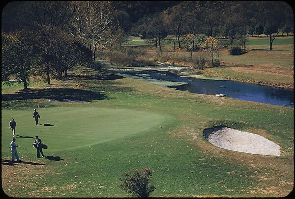 [493 Views of Golf Courses, for Fortune Article "October's Game"], Walker Evans (American, St. Louis, Missouri 1903–1975 New Haven, Connecticut), Color film transparency
