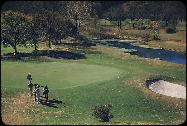 [493 Views of Golf Courses, for Fortune Article "October's Game"], Walker Evans (American, St. Louis, Missouri 1903–1975 New Haven, Connecticut), Color film transparency