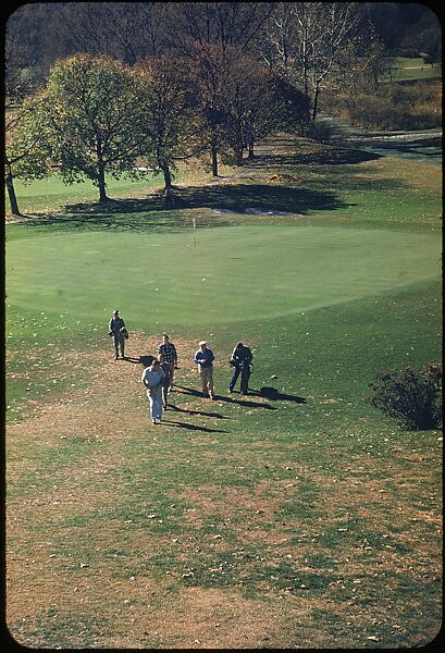 [493 Views of Golf Courses, for Fortune Article "October's Game"], Walker Evans (American, St. Louis, Missouri 1903–1975 New Haven, Connecticut), Color film transparency