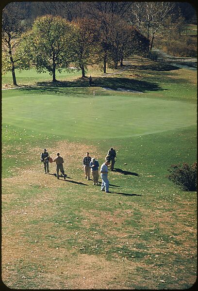 [493 Views of Golf Courses, for Fortune Article "October's Game"], Walker Evans (American, St. Louis, Missouri 1903–1975 New Haven, Connecticut), Color film transparency