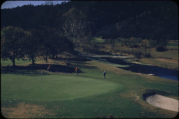 [493 Views of Golf Courses, for Fortune Article "October's Game"], Walker Evans (American, St. Louis, Missouri 1903–1975 New Haven, Connecticut), Color film transparency