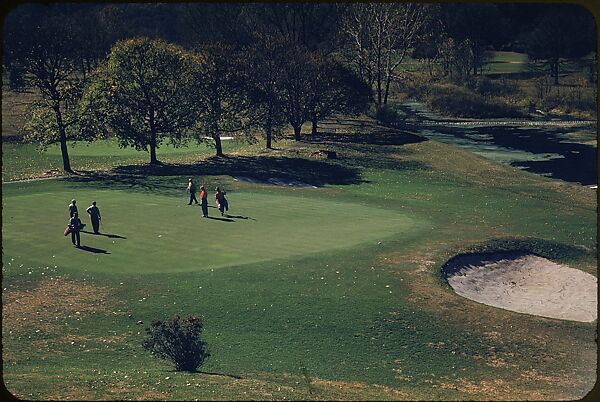 [493 Views of Golf Courses, for Fortune Article "October's Game"], Walker Evans (American, St. Louis, Missouri 1903–1975 New Haven, Connecticut), Color film transparency