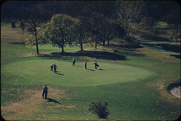 [493 Views of Golf Courses, for Fortune Article "October's Game"], Walker Evans (American, St. Louis, Missouri 1903–1975 New Haven, Connecticut), Color film transparency
