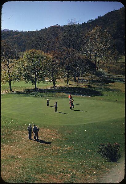 [493 Views of Golf Courses, for Fortune Article "October's Game"], Walker Evans (American, St. Louis, Missouri 1903–1975 New Haven, Connecticut), Color film transparency